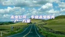 杀虫公司，专业杀虫服务一户一方案