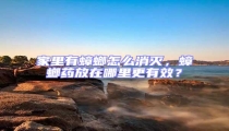 家里有蟑螂怎么消灭,蟑螂药放在哪里更有效?