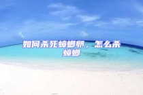 如何杀死蟑螂卵，怎么杀蟑螂