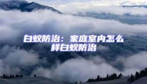 白蚁防治:家庭室内怎么样白蚁防治