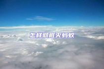 怎样彻底灭蚂蚁