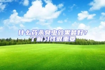 什么药杀臭虫效果最好？了解习性很重要