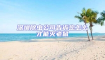 深圳除虫公司告诉您怎么才能灭老鼠