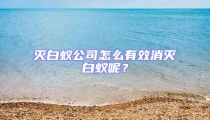 灭白蚁公司怎么有效消灭白蚁呢？