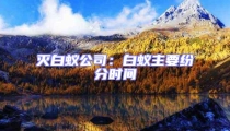 灭白蚁公司：白蚁主要纷分时间