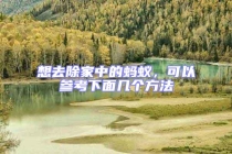 想去除家中的蚂蚁，可以参考下面几个方法