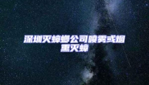 深圳灭蟑螂公司喷雾或烟熏灭蟑
