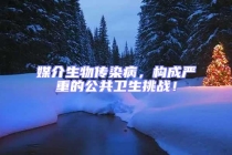 媒介生物传染病，构成严重的公共卫生挑战！