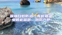 深圳白蚁防治：有时雌雄虫彼此舔舐，然后产卵