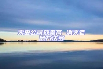 灭虫公司效率高 消灭老鼠方法多