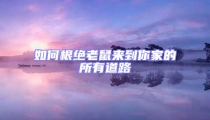 如何根绝老鼠来到你家的所有道路