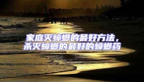 家庭灭蟑螂的最好方法,杀灭蟑螂的最好的蟑螂药