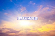 如何灭杀臭虫