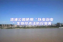 洛浦公园使用“以虫治虫”生物技术法防控虫害