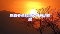 深圳专业除虫公司防治老鼠