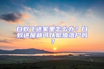 白蚁飞进家里怎么办？白蚁进屋就可以繁殖落户吗？