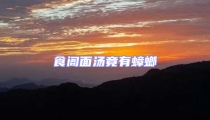 食阁面汤竟有蟑螂