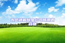 为您讲解除虫公司所用的药物