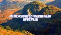 深圳灭蟑螂公司提供除蟑螂的方法