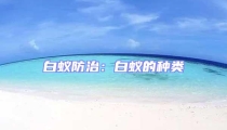 白蚁防治：白蚁的种类