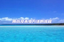 用药及杀虫方法的流程
