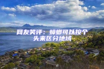 网友笑评：蟑螂可以按个头来区分地域