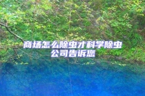 商场怎么除虫才科学除虫公司告诉您