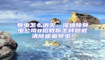 臭虫怎么消灭，深圳除臭虫公司8招教你怎样彻底清除吸血臭虫！