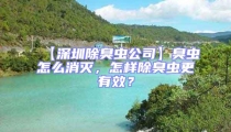 【深圳除臭虫公司】臭虫怎么消灭,怎样除臭虫更有效?