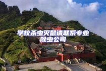 学校杀虫灭鼠请联系专业除虫公司