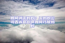 如何消灭蚂蚁？灭蚂蚁公司告诉你厨房如何巧除蚂蚁