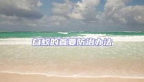 白蚁的首要防治办法