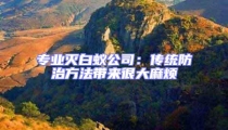 专业灭白蚁公司:传统防治方法带来很大麻烦